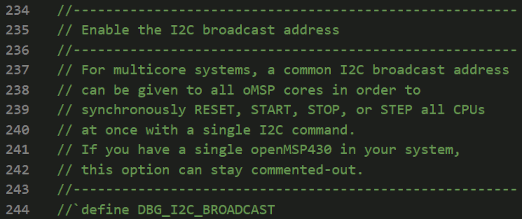 Debug If I2C Broadcast Debug If I2C Broadcast