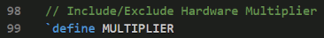 Hardware Mult Hardware Mult